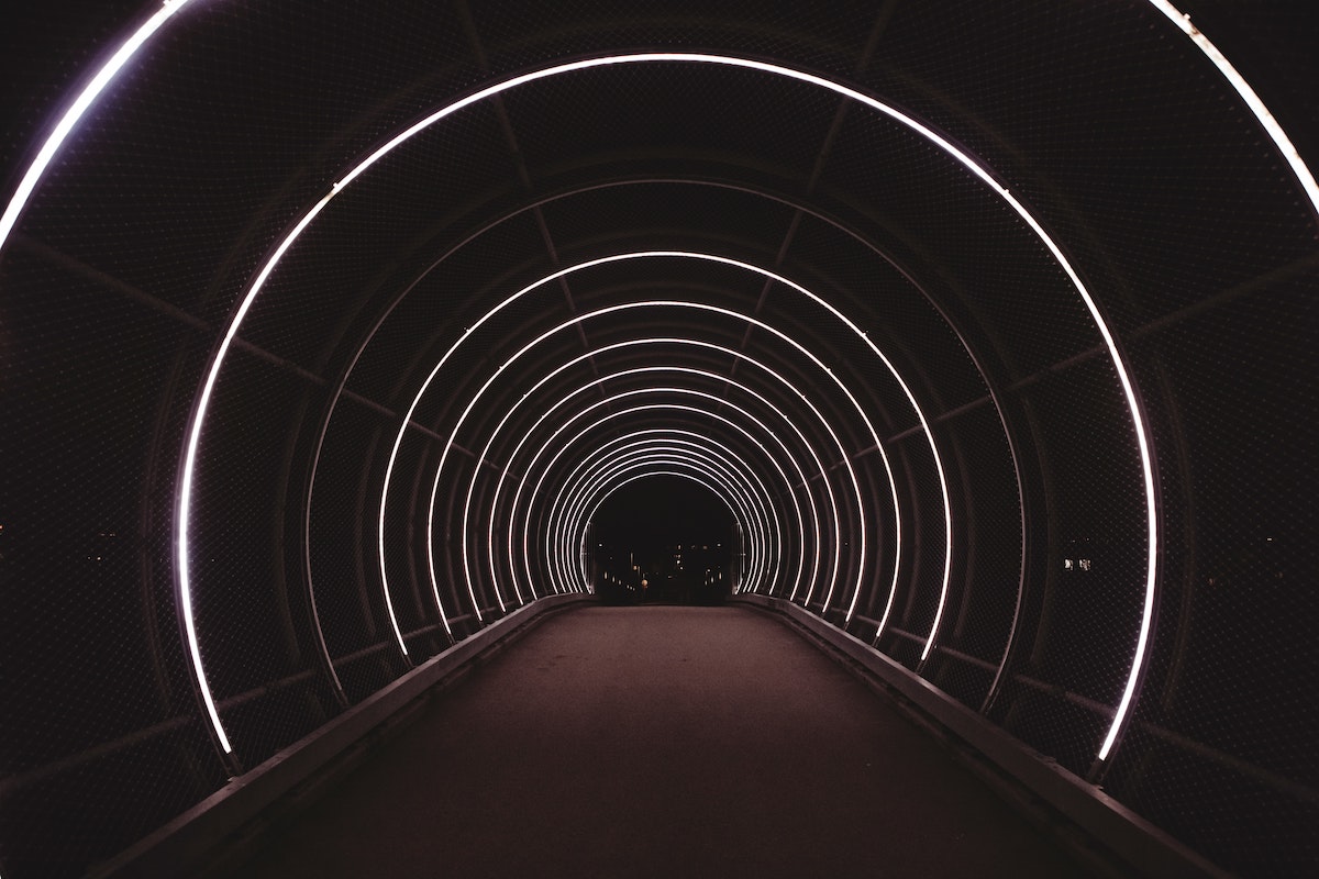 Photo of a tunnel by Jakob Søby