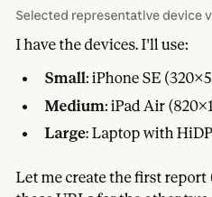 Viewport comparison conversation screenshot
