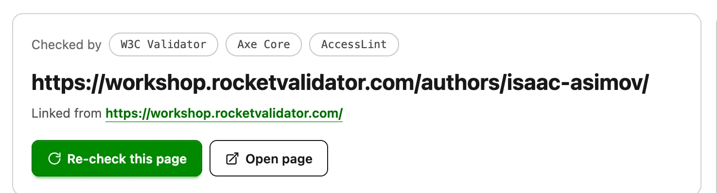 Web Page URL and actions