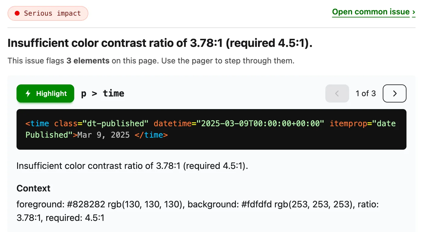 Issue elements
