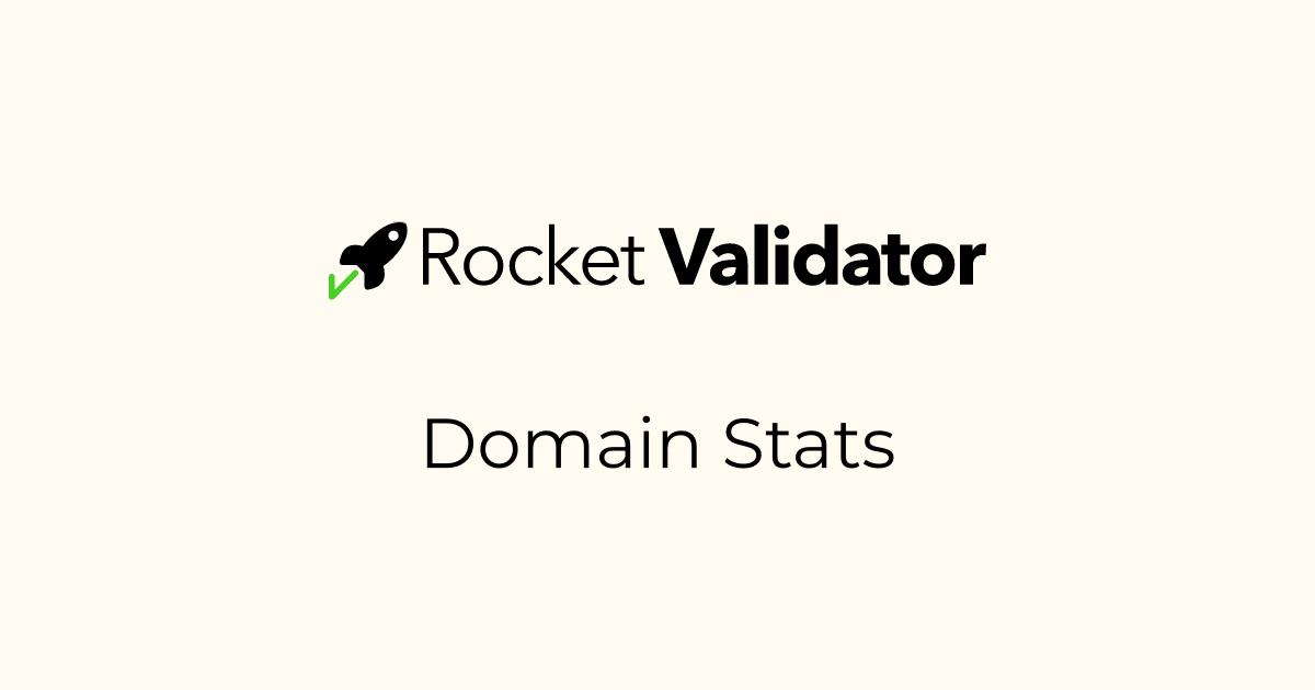 Domain Stats · Rocket Validator